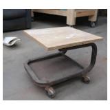 MEDICAL STAND, METAL TOOL BOXES, AND A GARAGE SEAT/CHAIR ON WHEELS