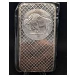 Buffalo Nickel Design 10 oz .999 Fine Silver Bar
