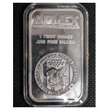 APMEX 1 oz .999 Fine Silver Bar