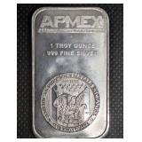 APMEX 1 oz .999 Fine Silver Bar