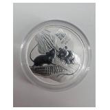Australian Lunar Year of the Mouse 2008 Coin 1/2 oz .999 Silver 50c (Series II)