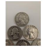 Lot Of 10 90% Washington Quarters