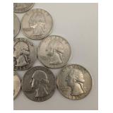 Lot Of 10 90% Washington Quarters