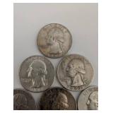 Lot Of 10 90% Washington Quarters