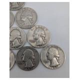 Lot Of 10 90% Washington Quarters