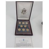 United States Commemorative Gallery - 2009 Presidential Dollars Set - 8-Coin Display Case