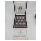 2009 United States Presidential Dollars - 9-Coin Display Collection (Philadelphia & Denver Mint)