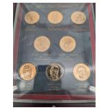 2009 United States Presidential Dollars - 9-Coin Display Collection (Philadelphia & Denver Mint)