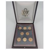 2009 United States Presidential Dollars 9-Coin Set in Display Case