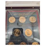 2009 United States Presidential Dollars 9-Coin Set in Display Case