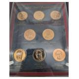 2009 United States Presidential Dollars 9-Coin Set in Display Case