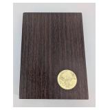 40% Silver Eisenhower Dollar (1971-78) - One Dollar Coin in U.S. Mint Wood Display Case