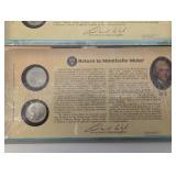 Return to Monticello Nickel Sets (2) & 1980s Stamp Sheet & 5-Coin Folder