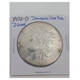 1902-O Morgan Silver Dollar - Double Die Reverse