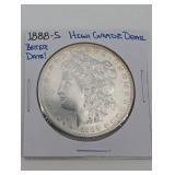 1888-S Morgan Dollar - High Grade Detail