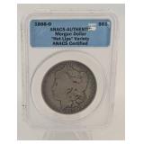 Morgan Dollar 1888-O Hot Lips Variety ANACS Certified