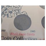 Obsolete Coin Collection Poster: World War II Silver Nickels, Steel Cent & Shell Case Cents