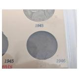 Obsolete Coin Collection Poster: World War II Silver Nickels, Steel Cent & Shell Case Cents