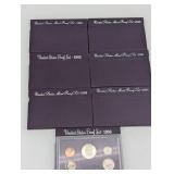United States Mint Proof Sets (Lot of 7) 1985-1991