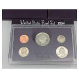 United States Mint Proof Sets (Lot of 7) 1985-1991