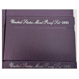 United States Mint Proof Sets (Lot of 7) 1985-1991