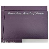 United States Mint Proof Sets (Lot of 7) 1985-1991