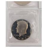 Kennedy Half Dollar Lot - 16 Coins in Protective Flips (1981-S to 2000)