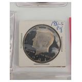 Kennedy Half Dollar Lot - 16 Coins in Protective Flips (1981-S to 2000)