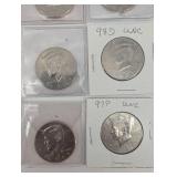 Lot Of 20 Uncirculated Kennedy Half Dollars