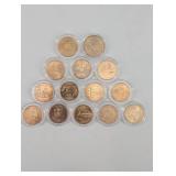 14 Gold Plated Statehood Quarters