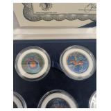 Morgan Mint Colorized State Quarters 1999 Inaugural Edition - 6 Coin Set