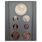 United States Mint Mount Rushmore Anniversary Silver Dollar & Half Dollar Prestige Set 1991