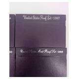 United States Mint Proof Sets (Lot of 7) - 1986-1992