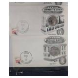 2000 24Kt Gold Plated US Coin Set (6 Coins) & Red Display Set & First Day of Issue Envelopes