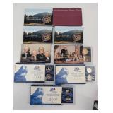 United States Mint Westward Journey Nickel Series Coin Set & 50 State Quarters Proof Sets (2004-2007)