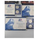 United States Mint Westward Journey Nickel Series Coin Set & 50 State Quarters Proof Sets (2004-2007)
