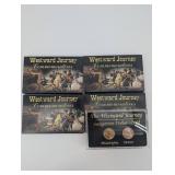 Westward Journey Commemoratives - Box Set (4 Boxes) & Sacagawea Dollar 2001 Philadelphia & Denver