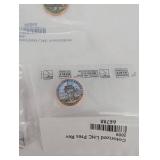 1971 Eisenhower Dollar in Display Case with Westward Journey Nickel Set & Colorized Lincoln Cents