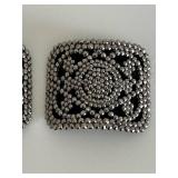 Lot of 2 Marcasite Shoe Clips - Made in France