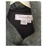 Norma Walters Couture Vintage Dress - Size 10 - Wool Mohair Nylon Blend