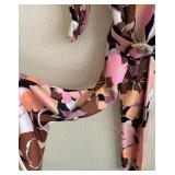 Vintage Couture Johnny Herbert Original Jumpsuit W/ Long Overvest Decor Size 8