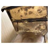 Large Antique-Style Metal Car Sculpture on Steel Welded Base
