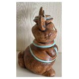 Vintage Cookie Jar by California Originals #724 Ceramic Easter Bunny Rabbit