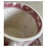 Antique Staffordshire 15-Piece Dog Themed Transferware Child Sized Tea Set