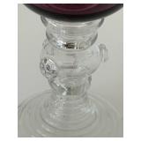 Venetian 19th Century Purple Glass Goblets - Pair of Stemware
