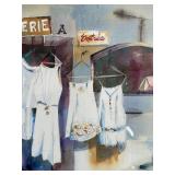 Don Gabbert Painting - Galerie Scene & White Dresses Framed Art