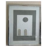 Framed Numbered Art Print STUDY IN GREY IV by A. Wood - 14/2000