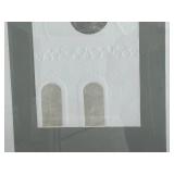 Framed Numbered Art Print STUDY IN GREY IV by A. Wood - 14/2000