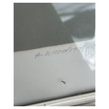 Framed Numbered Art Print STUDY IN GREY IV by A. Wood - 14/2000