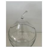 Vintage Large glass Pear Shaped Terrarium or container